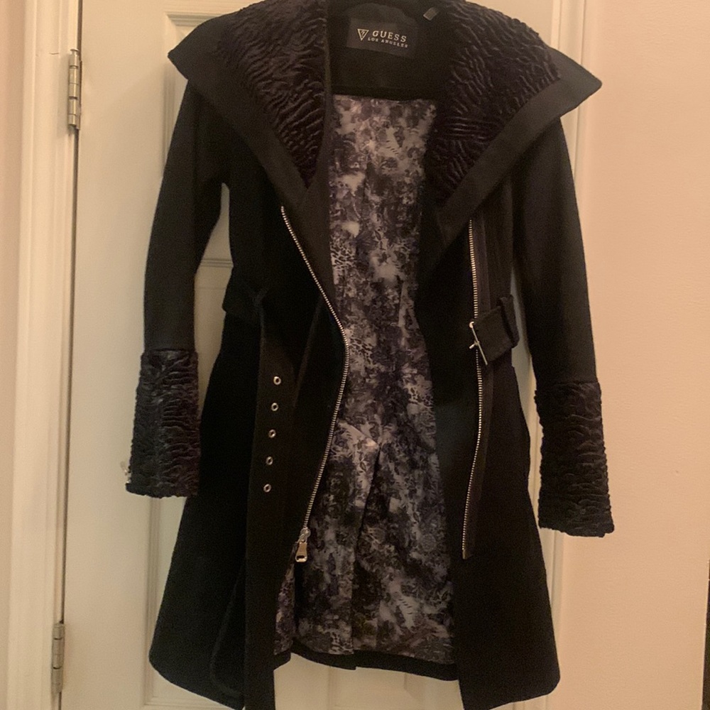 Black Guess pea coat